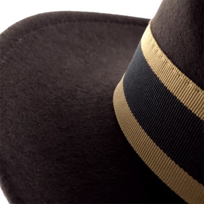 Hattar - Gårda Belluno Crushable Wool felt Fedora (brun)