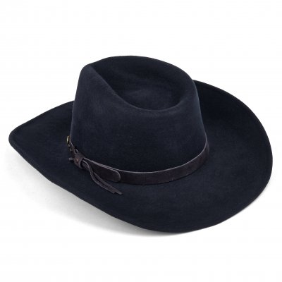 Hattar - Gårda Bowmont Crushable Wool felt Western hat (blå)