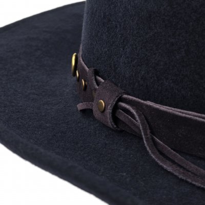 Hattar - Gårda Bowmont Crushable Wool felt Western hat (blå)