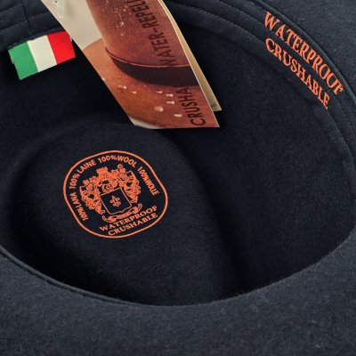 Hattar - Gårda Bowmont Crushable Wool felt Western hat (blå)