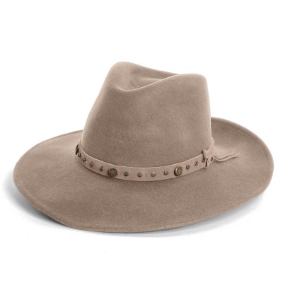 Hattar - Gårda Bowmont Crushable Wool felt Western hat (greige)