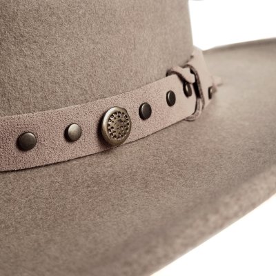 Hattar - Gårda Bowmont Crushable Wool felt Western hat (greige)