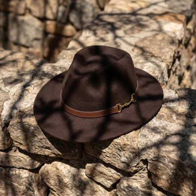 Hattar - Gårda Braga Wool felt Fedora (brun)