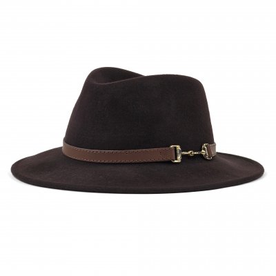 Hattar - Gårda Braga Wool felt Fedora (brun)