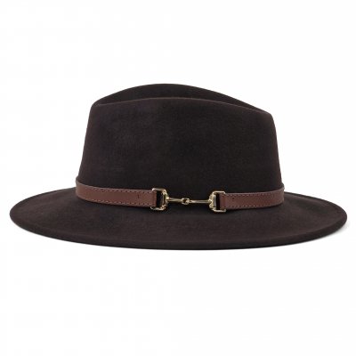 Hattar - Gårda Braga Wool felt Fedora (brun)
