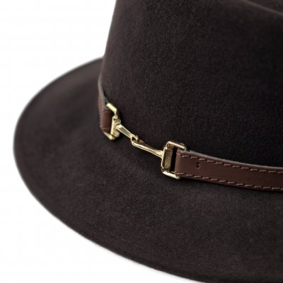 Hattar - Gårda Braga Wool felt Fedora (brun)