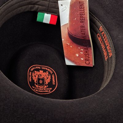 Hattar - Gårda Braga Wool felt Fedora (brun)