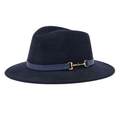 Hattar - Gårda Braga Wool felt Fedora (navy)