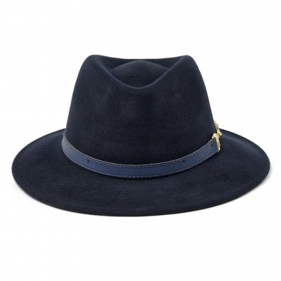 Hattar - Gårda Braga Wool felt Fedora (navy)