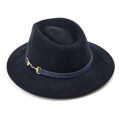 Hattar - Gårda Braga Wool felt Fedora (navy)