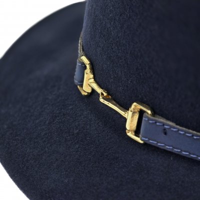Hattar - Gårda Braga Wool felt Fedora (navy)