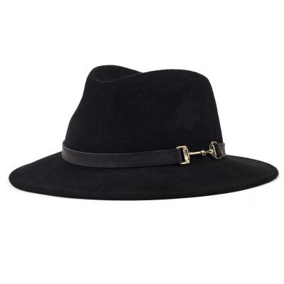 Hattar - Gårda Braga Wool felt Fedora (svart)