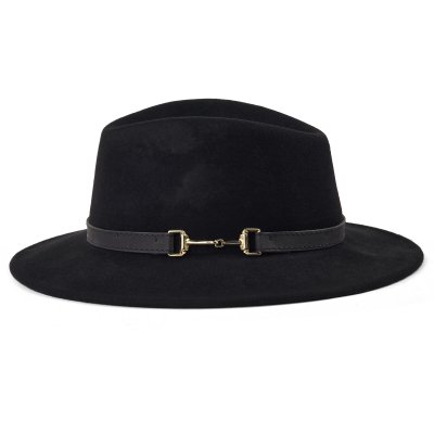 Hattar - Gårda Braga Wool felt Fedora (svart)