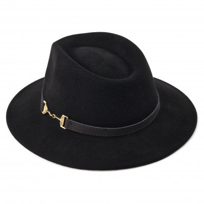 Hattar - Gårda Braga Wool felt Fedora (svart)