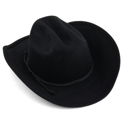 Hattar - Gårda Dubois Wool Felt Cowboy (svart)