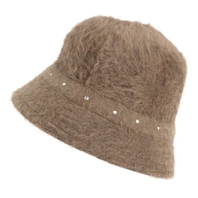 Hattar - Gårda Liskeard Angora Bucket Hat (brun)
