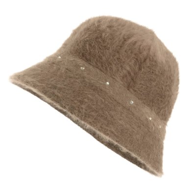 Hattar - Gårda Liskeard Angora Bucket Hat (brun)