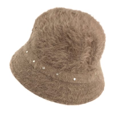 Hattar - Gårda Liskeard Angora Bucket Hat (brun)