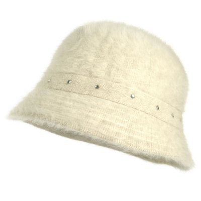 Hattar - Gårda Liskeard Angora Bucket Hat (vit)