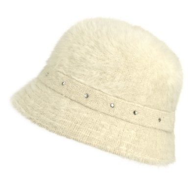 Hattar - Gårda Liskeard Angora Bucket Hat (vit)
