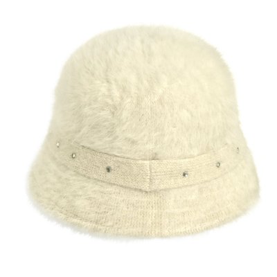 Hattar - Gårda Liskeard Angora Bucket Hat (vit)