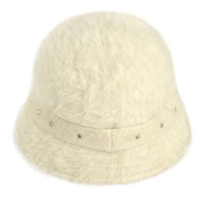 Hattar - Gårda Liskeard Angora Bucket Hat (vit)