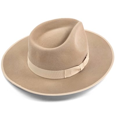 Hattar - Gårda Mapleton Wide brimmed Fedora (beige)