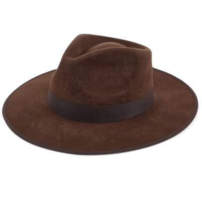 Hattar - Gårda Mapleton Wide brimmed Fedora (brun)