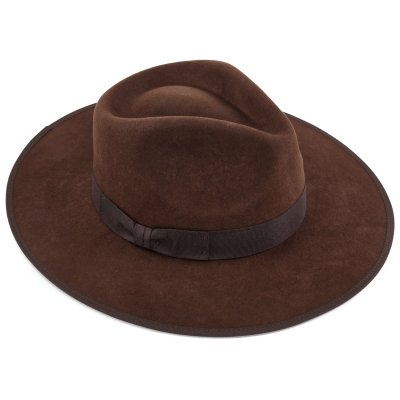 Hattar - Gårda Mapleton Wide brimmed Fedora (brun)