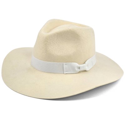 Hattar - Gårda Marcola Wide brimmed Fedora (vit)