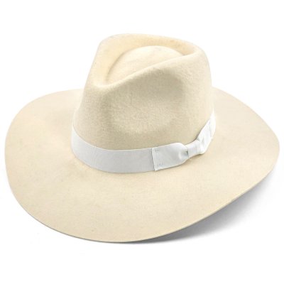 Hattar - Gårda Marcola Wide brimmed Fedora (vit)