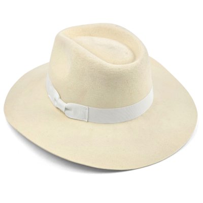 Hattar - Gårda Marcola Wide brimmed Fedora (vit)