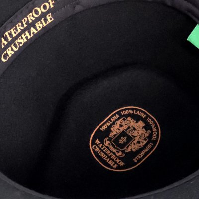 Hattar - Gårda Molinella Crushable Wool felt Fedora (svart)