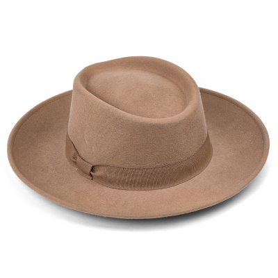 Hattar - Gårda Napoli Fedora Wool Hat (beige)