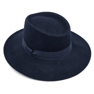 Hattar - Gårda Napoli Fedora Wool Hat (navy)