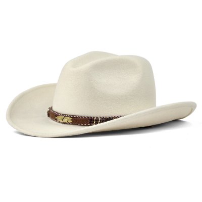 Hattar - Gårda Toquerville Crushable Wool felt Western hat (creme)