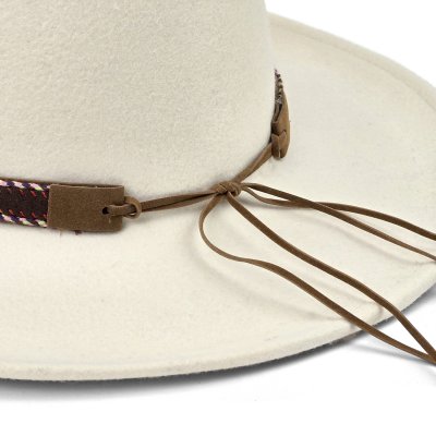 Hattar - Gårda Toquerville Crushable Wool felt Western hat (creme)