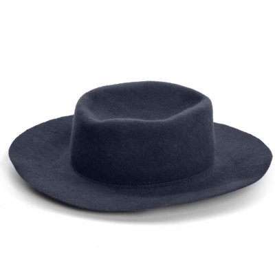 Hattar - Gårda Pinerolo Unstructured Wool Hat (blå)