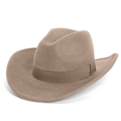 Hattar - Gårda Pocatello Crushable Wool felt Western hat (beige)