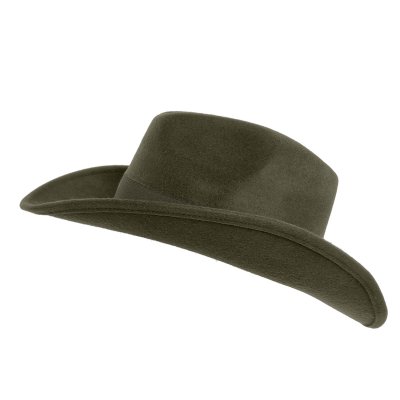 Hattar - Gårda Pocatello Crushable Wool felt Western hat (grön)