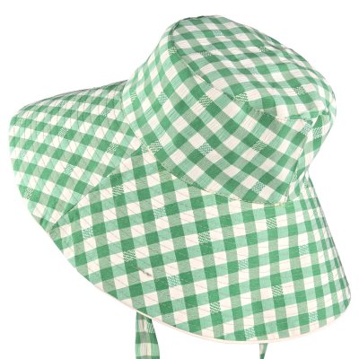 Hattar - Gårda Poppy Checkered sun hat (grön)