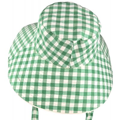 Hattar - Gårda Poppy Checkered sun hat (grön)