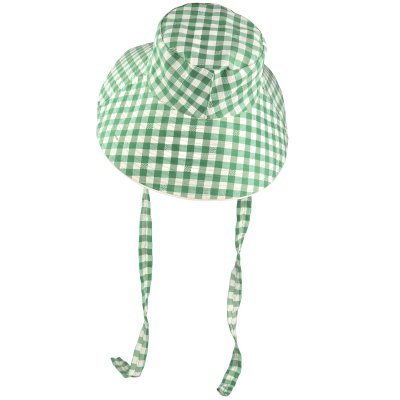 Hattar - Gårda Poppy Checkered sun hat (grön)