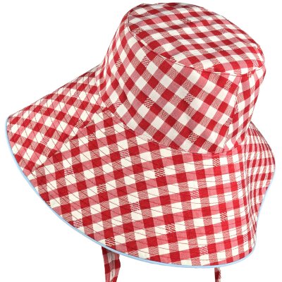 Hattar - Gårda Poppy Checkered sun hat (röd)