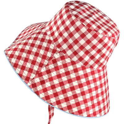 Hattar - Gårda Poppy Checkered sun hat (röd)