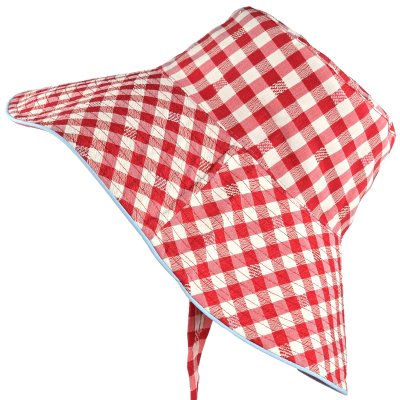 Hattar - Gårda Poppy Checkered sun hat (röd)