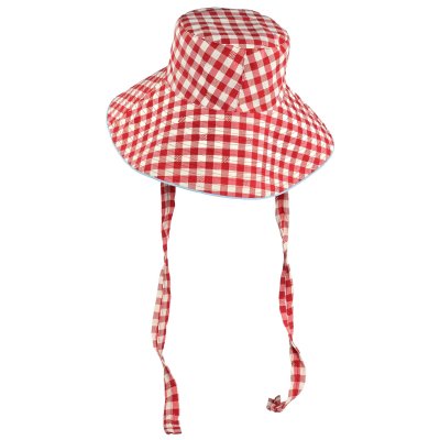 Hattar - Gårda Poppy Checkered sun hat (röd)