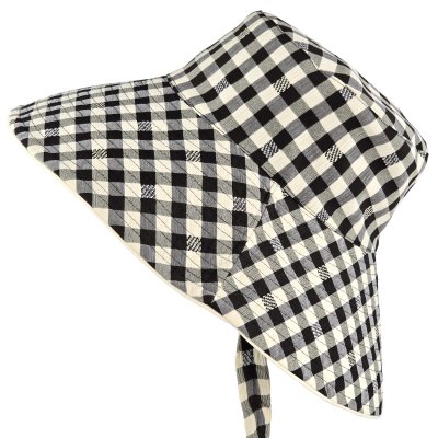 Hattar - Gårda Poppy Checkered sun hat (svart)