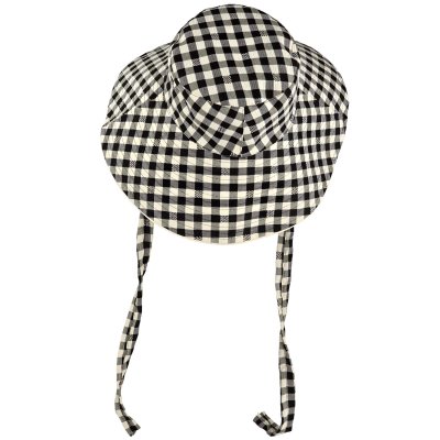 Hattar - Gårda Poppy Checkered sun hat (svart)