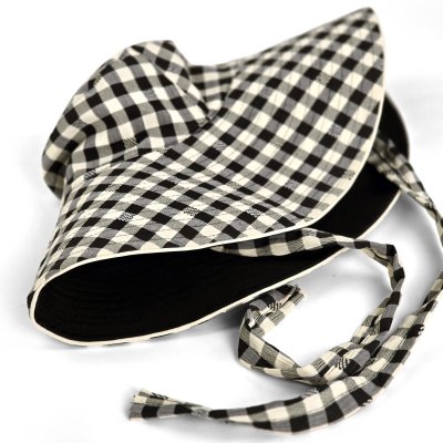 Hattar - Gårda Poppy Checkered sun hat (svart)
